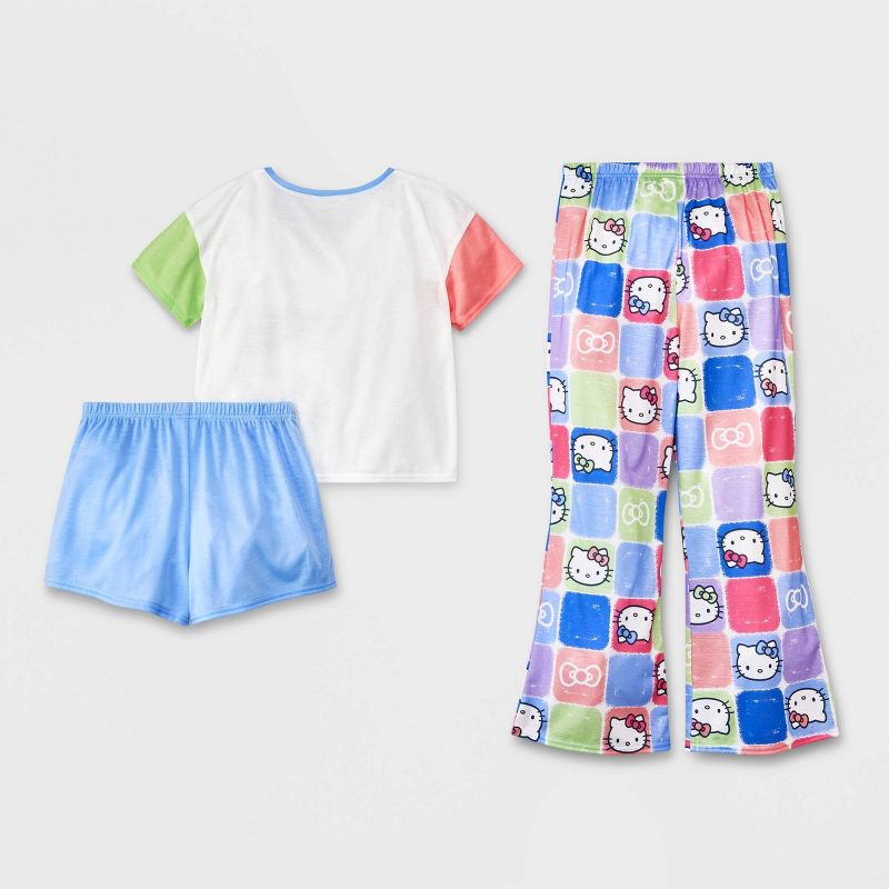 Girls&#39; Hello Kitty 3pc Pajama Set - Blue, 2 of 5