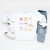 Simply Sage Market Women's Graphic Sweatshirt Coquette Bow Chart - 3 of 3