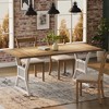 70.8 Inch Dining Table 6-8 Person, Kitchen Table with Heavy Duty Metal Legs - 3 of 4
