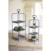 Set of 2 Metal Display Stands – 32 Inch Galvanized Trays by Kalalou - 2 of 3