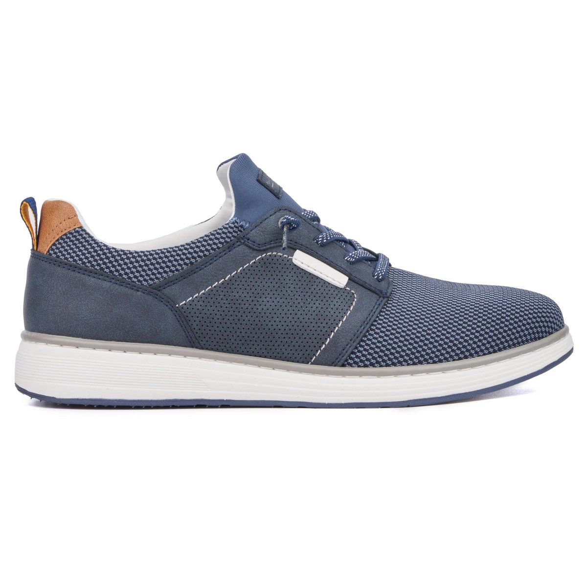 Мужские Reserved Footwear New York Men's Maxon Low Top Sneakers - NAVY, 11 — фото 2