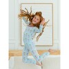 RuffleButts SoftSnooze Big Girls Ruffle Long Sleeve Pajama Set - 3 of 4