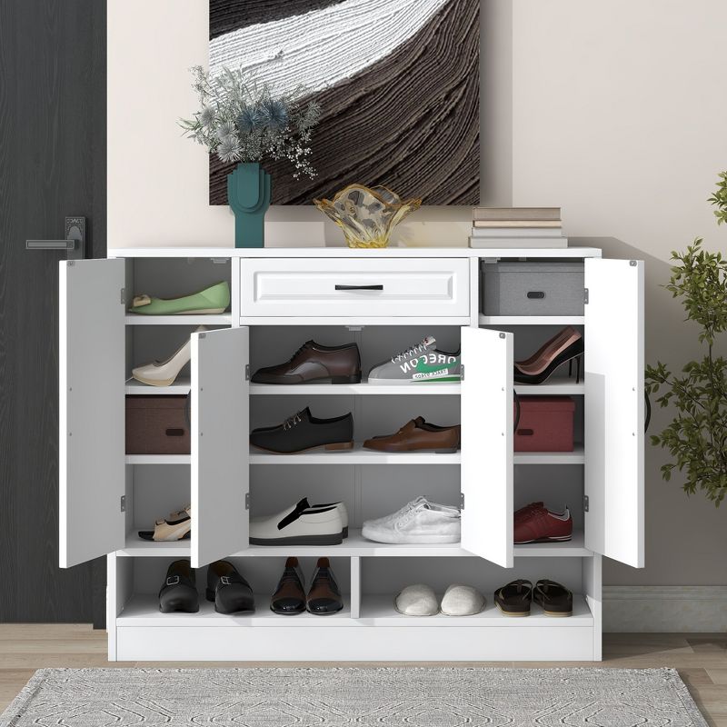 Sleek and Modern Shoe Cabinet With Adjustable Shelves - ModernLuxe, 2 of 12