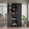 COZONY 72'' Tall Kitchen Pantry Cabinet with Drawer and Adjustable Shelves, Farmhouse Storage Cupboard for Dining Room or Laundry - 2 of 4