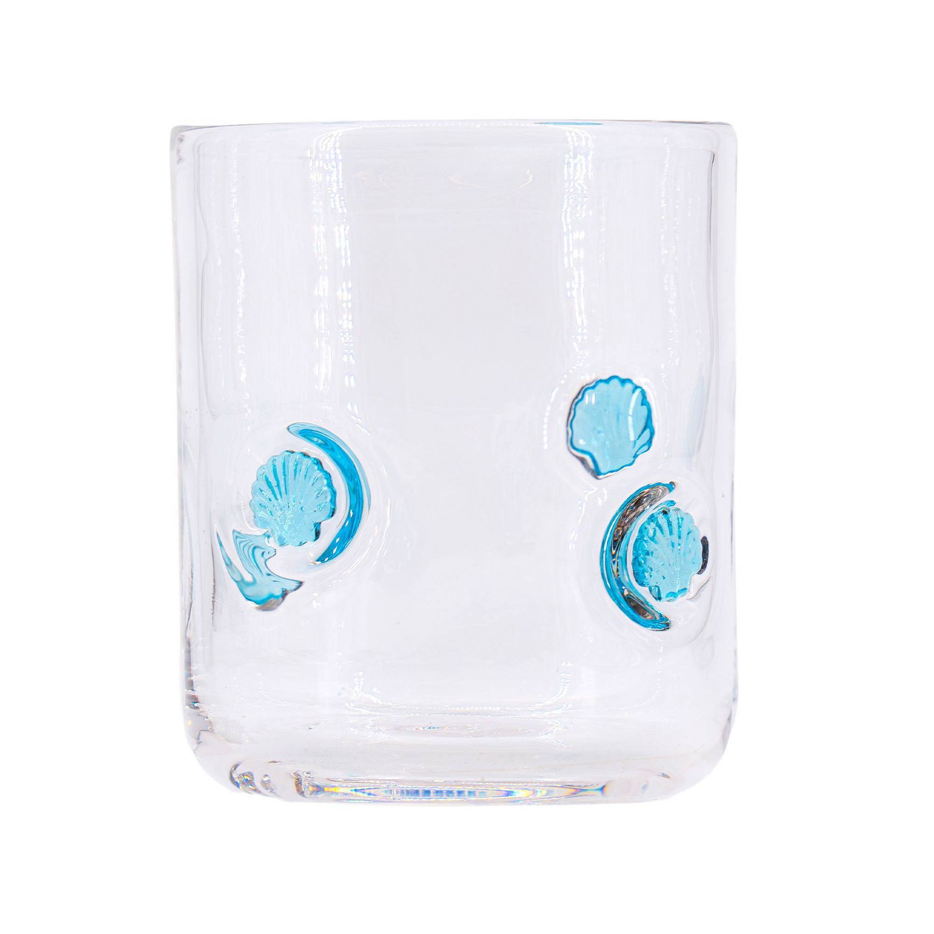 Madison Home 16 fl oz Icon Glass Tumbler Blue Shell