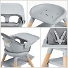 BabyBond Convertible Wooden Baby High Chair - 11 in 1 Design for High Chair, Booster Seat, Toddler Chair - Double Tray, 5-point Harness - 3 of 4