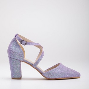 Sina - Lilac Glitter Wedding Shoes | Forever & Always Shoes - 1 of 4