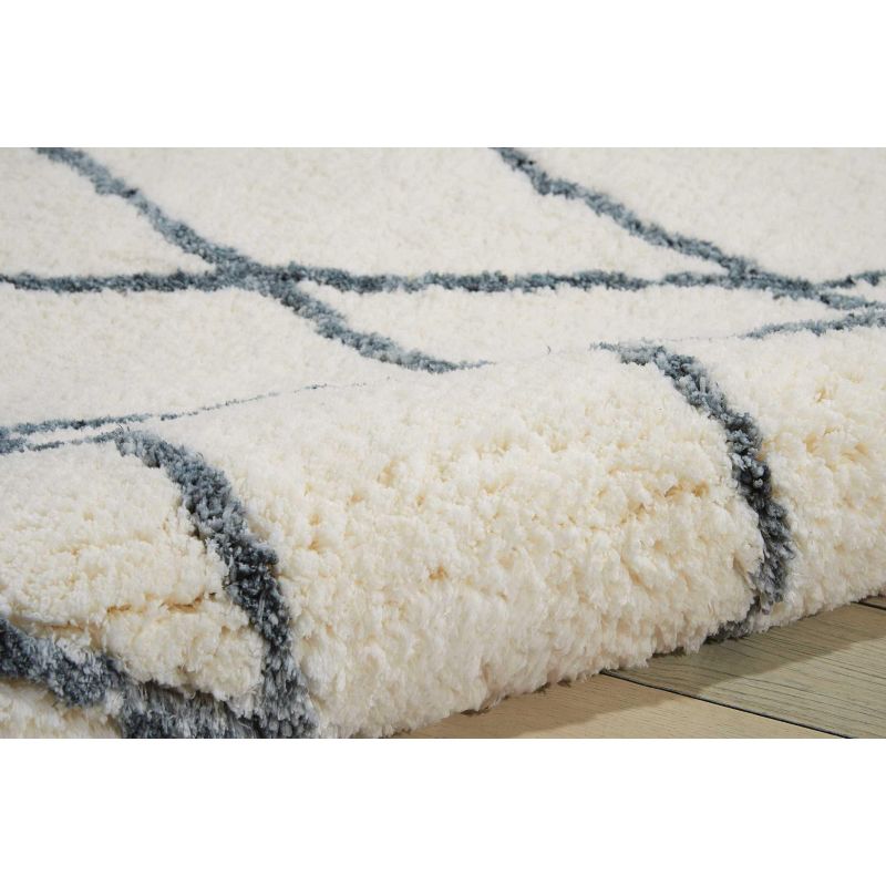 Nourison Galway Grey/Ivory Shag Area Rug, 3 of 6