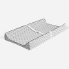 Bacati - Mustache Quilted Muslin Changing Pad Cover Gray - 2 of 4
