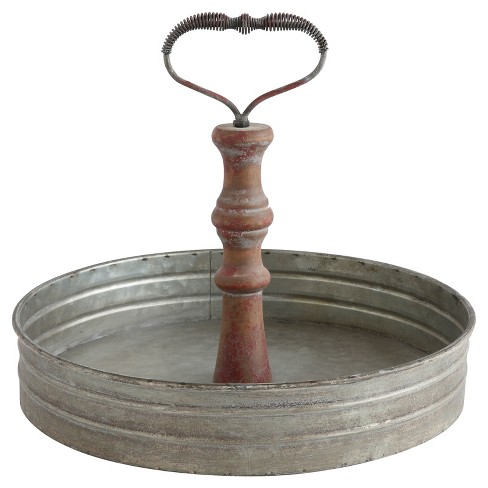 Tin Tray with Handles - Storied Home