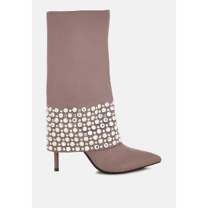 BASSO Party Diamante Studded Stiletto Boots Women - 1 of 4