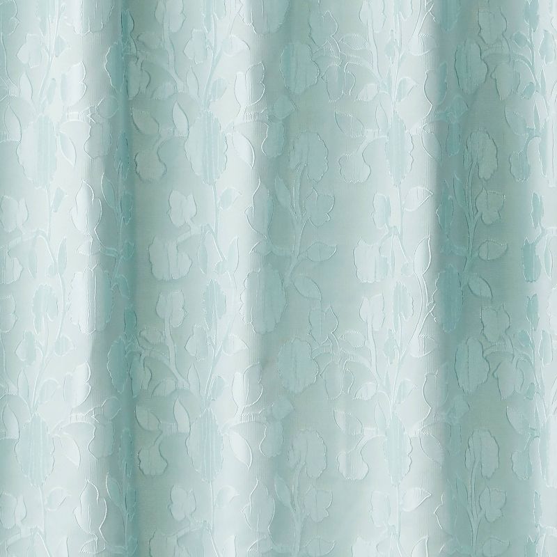 Vern Yip Leaf Silhouette Shower Curtain Aqua - SKL Home, 3 of 5