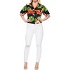 LA LEELA Hawaiian Shirts Womens Casual Summer Beach Party Blouse Shirt Tropical Colorful Short Sleeve Vacation Tops Dress Shirts Dresses - 2 of 4