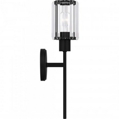 Matte Black Crystal Glass Dimmable Electric Wall Sconce