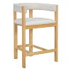 Christopher Knight Home Callista Rubberwood Upholstered Counter Stool With Open Back (Set of 2) - 4 of 4