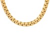 Steeltime Men's stainless steel flat box link chain necklace. Color Options: Silver, Gold - 2 of 4