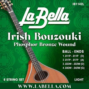 La Bella IB Irish Bouzouki 8-String Set - 1 of 1