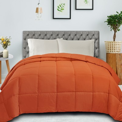 Dusty Orange Twin Reversible Down Alternative Microfiber Comforter