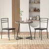 VECELO 3-Piece Dining Table Set, 30 in. H Modern Round Wood Top Accent Table and Chairs for Room and Small Space - 2 of 4