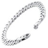 Pompeii3 Braccio Men's 36 Gram Cuban Link Solid Silver Bracelet 8.5" - 2 of 4