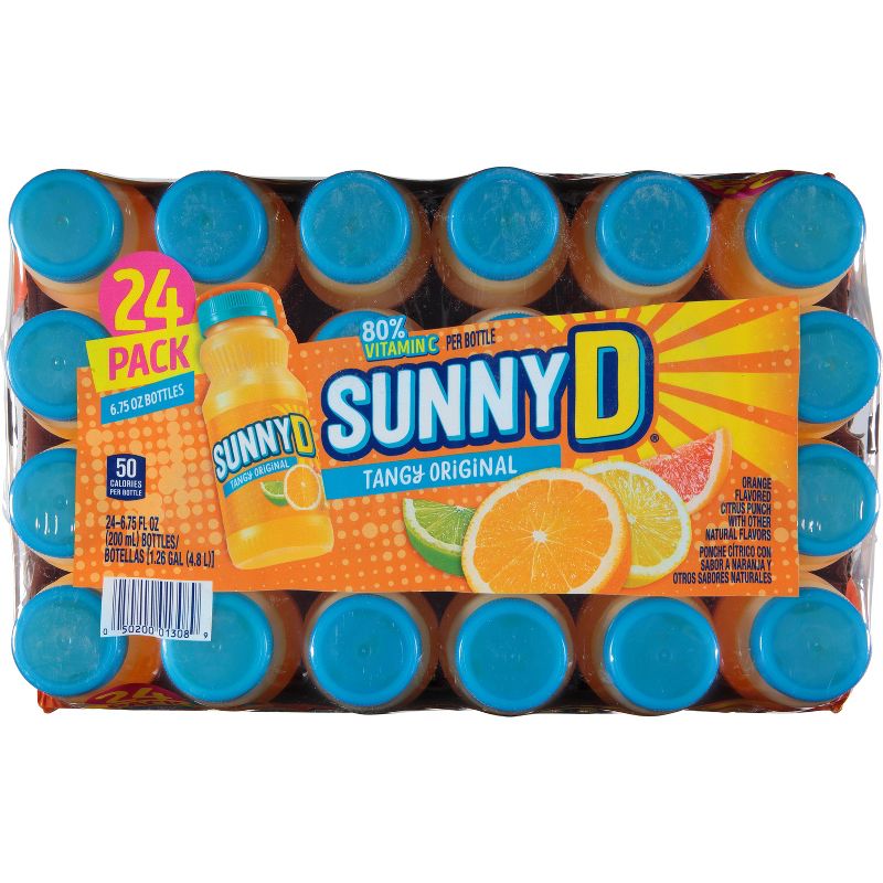 SunnyD Tangy Original Orange Citrus Punch Juice Drink - 24pk/6.75 fl oz Bottles, 5 of 6
