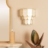 Storied Home 4-Tier Capiz and Metal Wall Sconce: ETL & UL Listed, 1-Way On Off, No Battery Required - 4 of 4