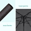Sonkuki 7.5 ft Patio Market Crank and Tilt Umbrellas,  UV-Resistant Canopy - 4 of 4