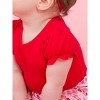 RuffleButts Baby/Toddler Girls Knit Puff Short Sleeve Bodysuit - 3 of 4