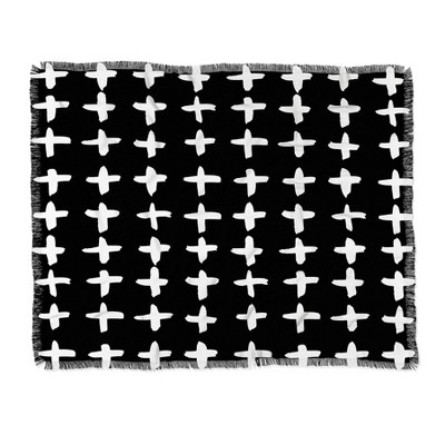 60"X50" Kal Barteski Plus Throw Blanket Black - Deny Designs