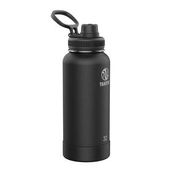 Owala FreeSip 32oz Insulated Stainless Steel Water Bottle w/ Straw Black  USED
