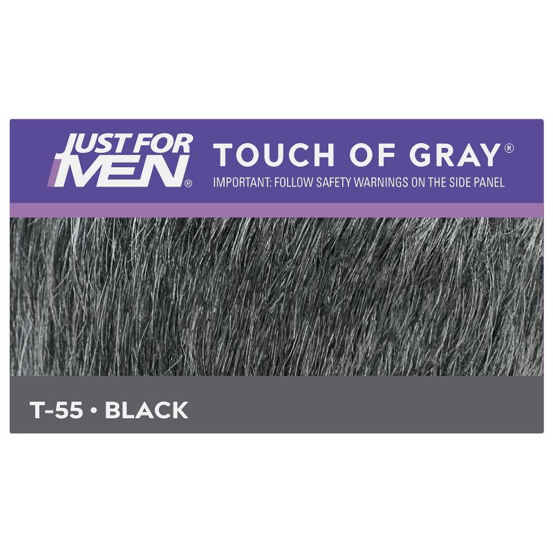 Just For Men Touch of Gray, Gray Hair Coloring for Men's with Comb Applicator Great for a Salt and Pepper Look, 4 of 6