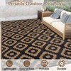 Outdoor Rug Waterproof Plastic Straw Rug Reversible Rug for Patios Decks Porch Camper Balcony Backyard - 4 of 4