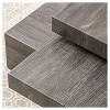 Iverson Rectangular Rotatable Coffee Table Black Oak - Christopher Knight Home: Unique 60's Vibe, Dual-Shelf - 4 of 4