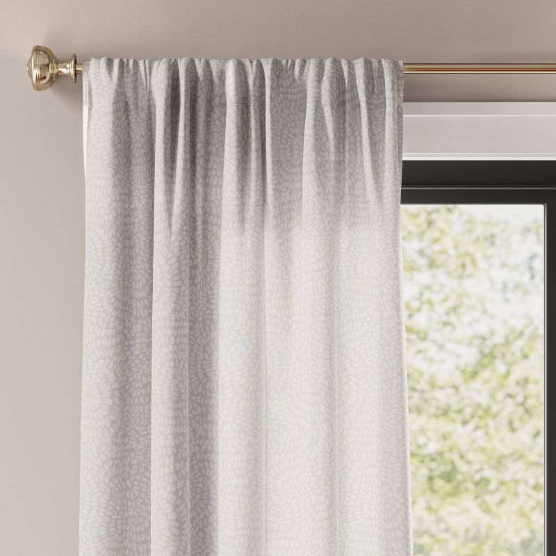 Printed Farrah Light Filtering Curtain Panel - Threshold™, 1 of 6