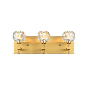Elegant Lighting Graham 3 - Light Sconce in  Gold - 1 of 4