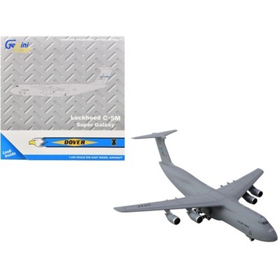 Lockheed C-5M Super Galaxy Transport Aircraft US Air Force Gray "Gemini Macs" Series 1/400 Diecast Model Airplane by GeminiJets