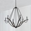 Capital Lighting Clive 6 - Light Chandelier in  Carbon Grey/BlackIron - 3 of 4
