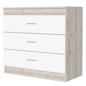 NicBex 3 Drawers Dresser for Bedroom,Chest of Drawers with White Metal Handle,Modern Freestanding Dresser,Storage Dressers for Bedroom - 1 of 4