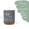 Elanze Designs Serenity Prayer Grey X-Large Cork Bottom, Kitchen Counter, Ceramic Stoneware, Coffee, Tea and Hot Chocolate, Machine Brewing, K Capsule - 2 of 4
