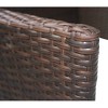 vidaXL Patio Chairs 2 pcs Poly Rattan Brown - 4 of 4