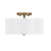 Capital Lighting Quinn 2 - Light Semi-Flush Mount in  Brushed Gold - 3 of 4