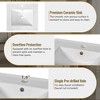 Mshliw Freestanding 20" Bathroom Cabinet with Ceramic Basin, Undermount Sink, Door Rack & Faux Drawer Design - 4 of 4