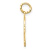 Black Bow Jewelry 14k Yellow Gold Skull and Crossbones Textured Pendant or Charm - 2 of 4
