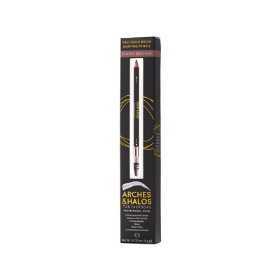 Photo 1 of Arches & Halos Precision Brow Shaping Pencil - Dual Ended Wood Pencil - Buildable, Pigmented, Precise Brow Color - Vegan and Cruelty Free Makeup - WARM BROWN- 0.070 oz Auburn 0.07 Ounce (Pack of 1) NEW