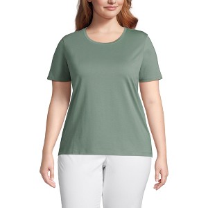 Lands' End Women's Relaxed Supima Cotton T-Shirt - 1 of 3