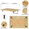 Bamboo Stovetop Cover Cutting Board, Large Multi-Purpose Cutting Board with Groove and Adjustable Legs for Gas, Electric Stove - 3 of 4