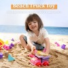 Joyfy 24 Pcs Beach Toys Set, Sand Toys Collapsible Sand Buckets with Mesh Bag Sand Shovels Castle Sets for Kids Toddlers Boys Girls Outdoor Play - 2 of 4