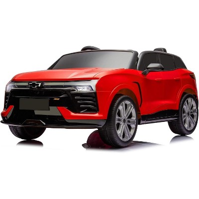 24v Dual Seat Chevrolet Blazer Electric Ride-on SUV for Kids, Officially Licensed Battery Car with Remote Control