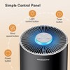MORENTO Air Purifiers for Home Large Room, Air Cleaner with 7 Color Night Light,KALO,Black,1 Pack - 2 of 4