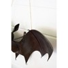 Kalalou Distressed Halloween Bat Door Hanger – Rustic Black Decor Piece - 2 of 3